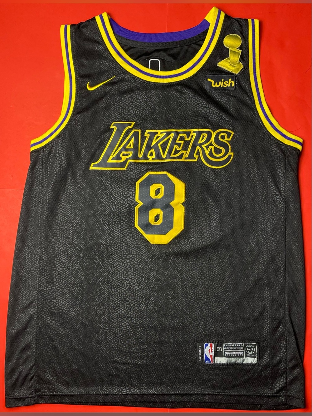 Nike Los Angeles Lakers Kobe Bryant #24 Black Mamba Finals Jersey